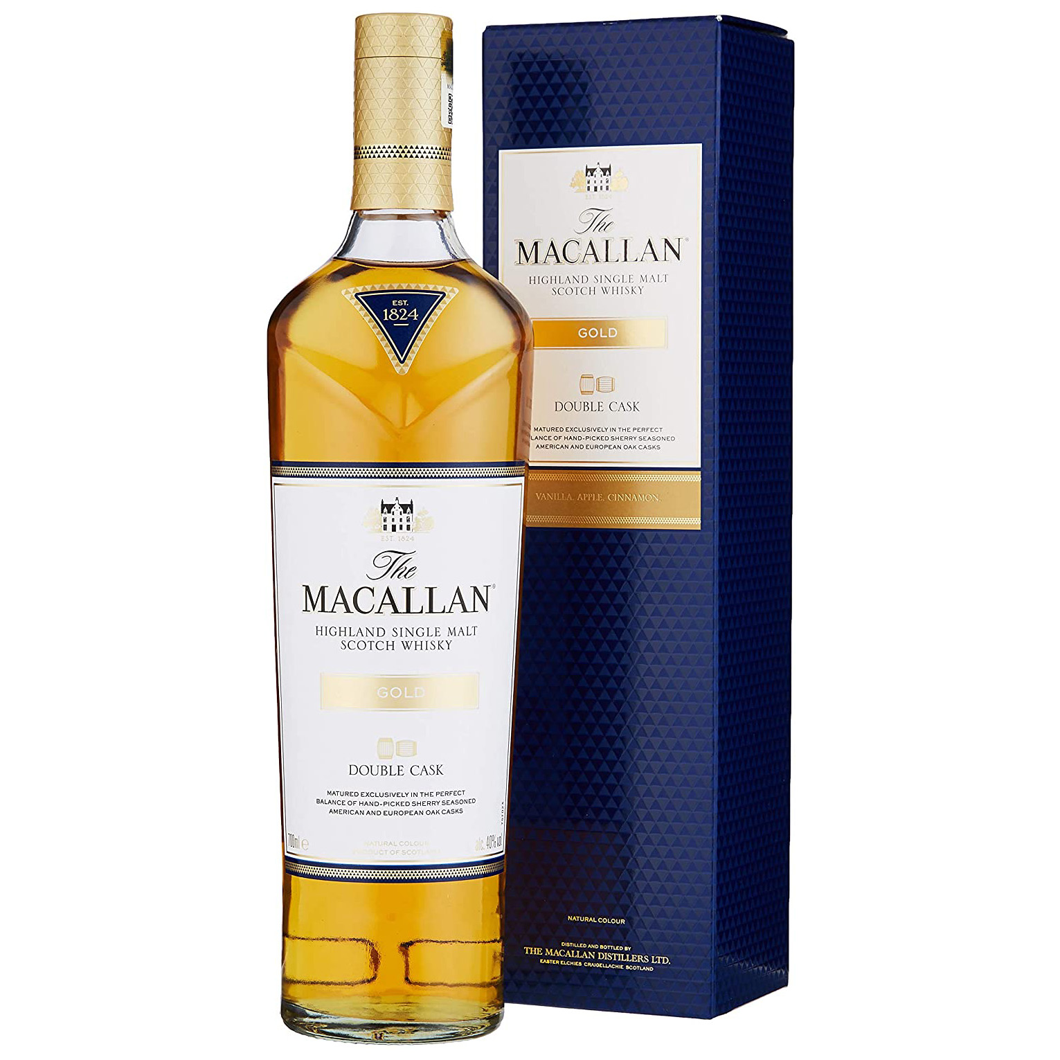 Highland single malt scotch. Виски Macallan Gold Double. Макаллан Голд Дабл Каск 0.7. Виски the Macallan Double Cask. Виски Макаллан Дабл Каск Голд.